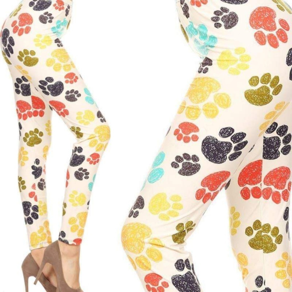 OS Leggings - Wicked Soft Paws in the Park - Picture 1 of 1